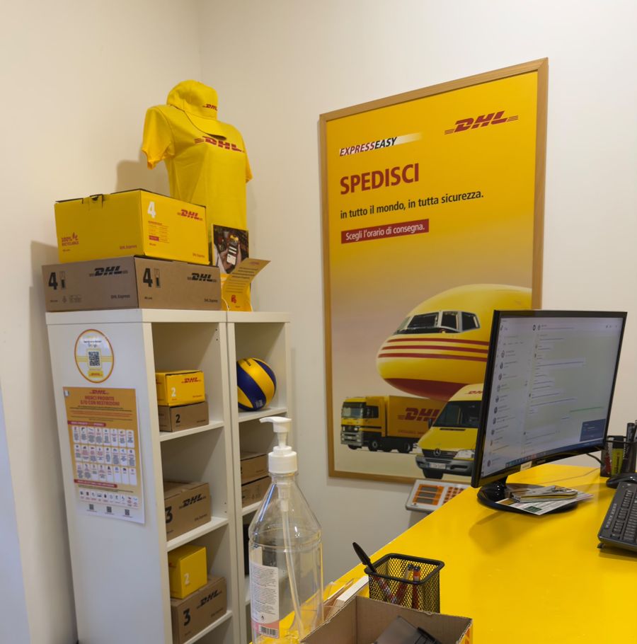 Inside the Trastevere store, with boxes and packing